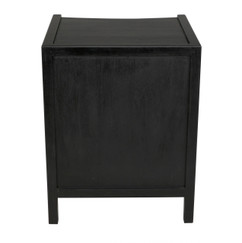 Noir Hampton Hand Rubbed Black Night Stand 