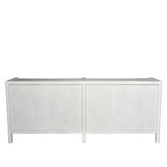 Noir Hampton White Wash 6 Drawer Dresser 