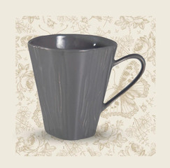 Pillivuyt Teck Steel Grey Mugs (Set of 6) 