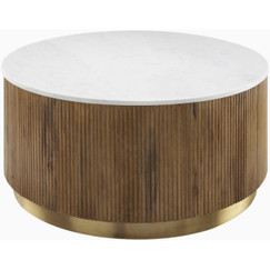 Surya Nems Marble Top Coffee Table 