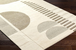 Surya Brooklyn Hand Tufted Cream Wool Rug 