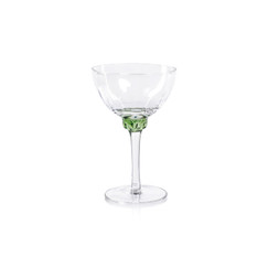 Zodax Colette Verdant Green Martini / Cocktail Optic Glass (Set of 4) 