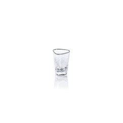 Zodax Aperitivo Triangular Shot Glass with Platinum Rim (Set of 6) 