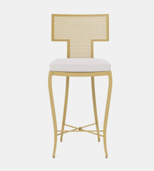 Made Goods Hadley Gold Mesh Counter Stool 