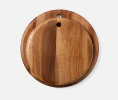 Blue Pheasant Jameson Natural Round Serving Board (Set of 2) 