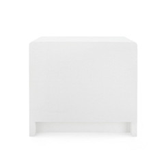 Villa & House Bryant Chiffon White Three Drawer Side Table 