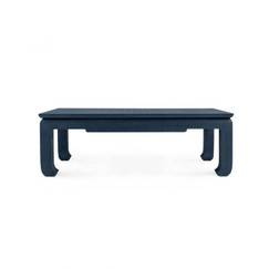 Villa & House Bethany Storm Blue Large Rectangular Coffee Table 