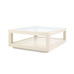 Villa & House Gavin Blanched Oak Large Square Coffee Table 