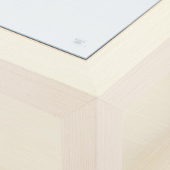 Villa & House Gavin Blanched Oak Large Square Coffee Table 