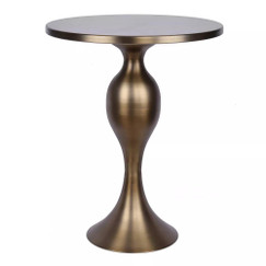 Livable Luxury by Belle & June Halo 24" Bronze Accent Table 