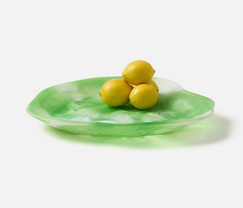 Blue Pheasant Beatrix Green Swirled Serving Trays (Set of 2) 
