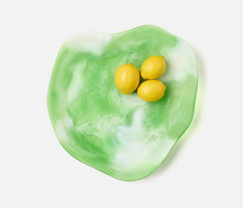 Blue Pheasant Beatrix Green Swirled Serving Trays (Set of 2) 