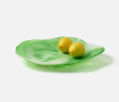 Blue Pheasant Beatrix Green Swirled Serving Trays (Set of 2) 