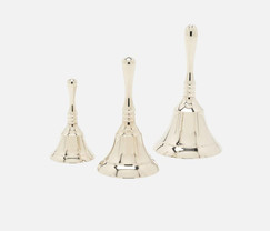 Blue Pheasant Effie Polished Nickel Dinner Bell (Set of 3) 