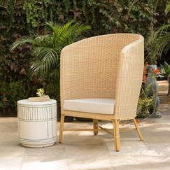 Made Goods Dennison White Gloss Ceramic Side Table 