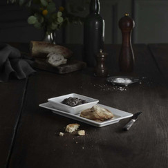 Pillivuyt Plisse Large Square Dish (Set of 4) 