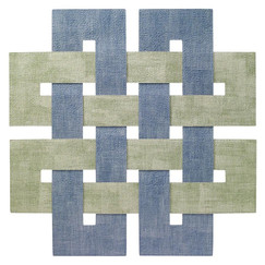 Bodrum Celtic Knot Ice Blue Sage Placemat (Set of 4) 