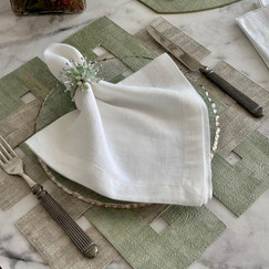 Bodrum Celtic Knot Sage Granite Placemat (Set of 4) 