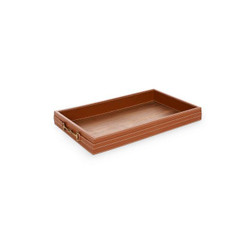 Villa & House Buckley Tan Rectangular Serving Tray 
