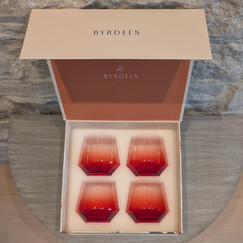 Byrdeen Maple Stemless Glasses (Set of 4) 