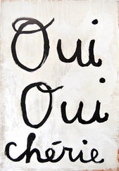 Sugarboo Designs Oui Oui Cherie Quote Wall Art 