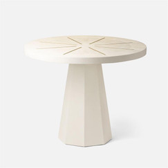 Made Goods Ilana Pristine White Side Table 