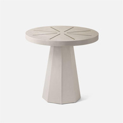 Made Goods Ilana French Grey Side Table 