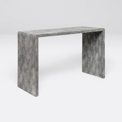 Made Goods Harlow Faux Shagreen Console Table 