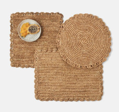 Blue Pheasant Amelia Natural Sisal Placemats (Set of 4) 