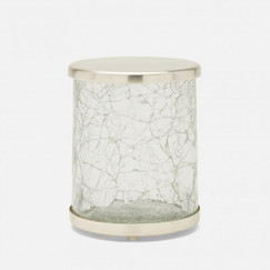 Pigeon and Poodle Pomaria Brushed Silver Canister 