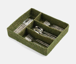 Blue Pheasant Voru Green Flatware Tray 