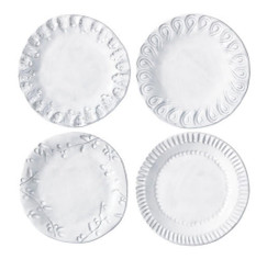 Vietri Incanto Assorted Canape Plates (Set of 4) 