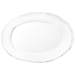 Vietri Lastra White Oval Platter 