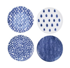 Vietri Santorini Assorted Salad Plates (Set of 4) 