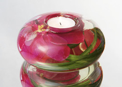 Emilio Robba Fuchsia Phalaenopsis Candle Holder 