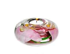 Emilio Robba Pink Phalaenopsis Candle Holder 