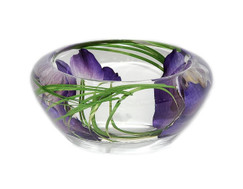 Emilio Robba Purple Vanda Flower Bowl 