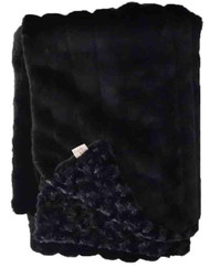 Cozy Faux Midnight Lux Minky Throw Blanket 