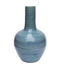 Legends of Asia Light Blue Globular Vase 