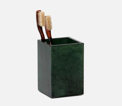 Pigeon and Poodle Carlow Emerald Green Brush Holder 