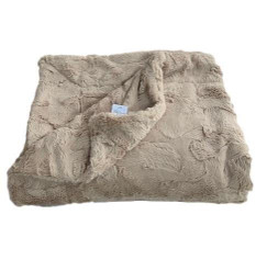 Cozy Faux Safari Lux Faux Fur Throw Blanket 