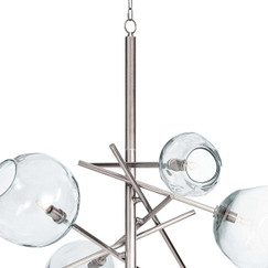 Regina Andrew Design Molten Polished Nickel Chandelier 