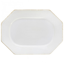 Costa Nova Luzia White Octagonal Platter 