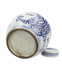 Legends of Asia Blue and White Dragon Jar 