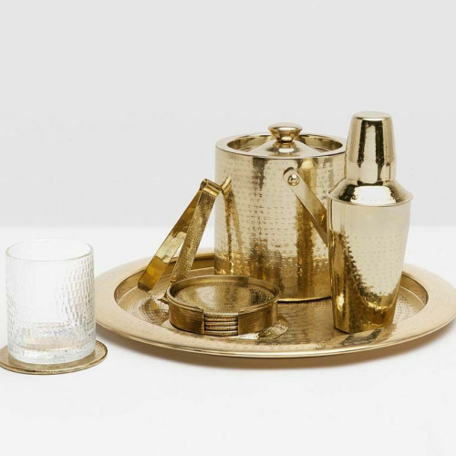 Winsford Shiny Brass Bar Set
