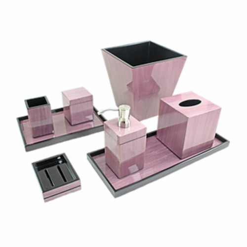 Purple Tulipwood Bath Set Purple Tulipwood Bath Set