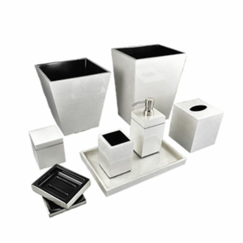 Shine Silver Leaf Bath Set Shine Silver Leaf Bath Set