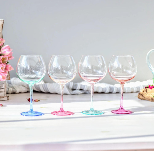 Byrdeen Mezclada Balloon Glass (Set of 4) 