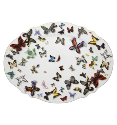 Buy Butterfly Parade Large Oval Platter online at BelleandJune.com | Platter and Serving Trays