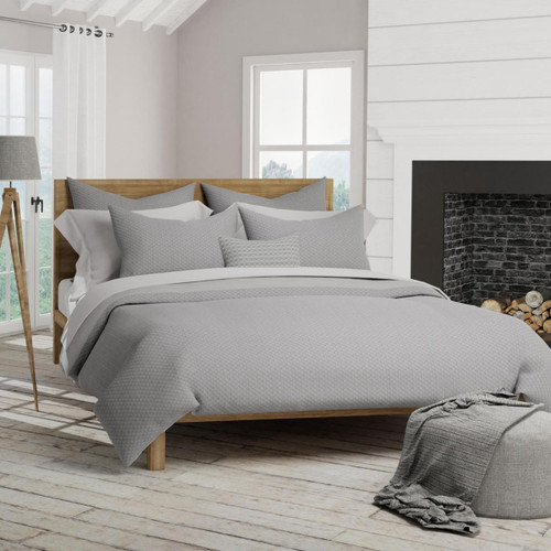 Daniel Design Studio Lagos Dove Grey Queen Plus Duvet 